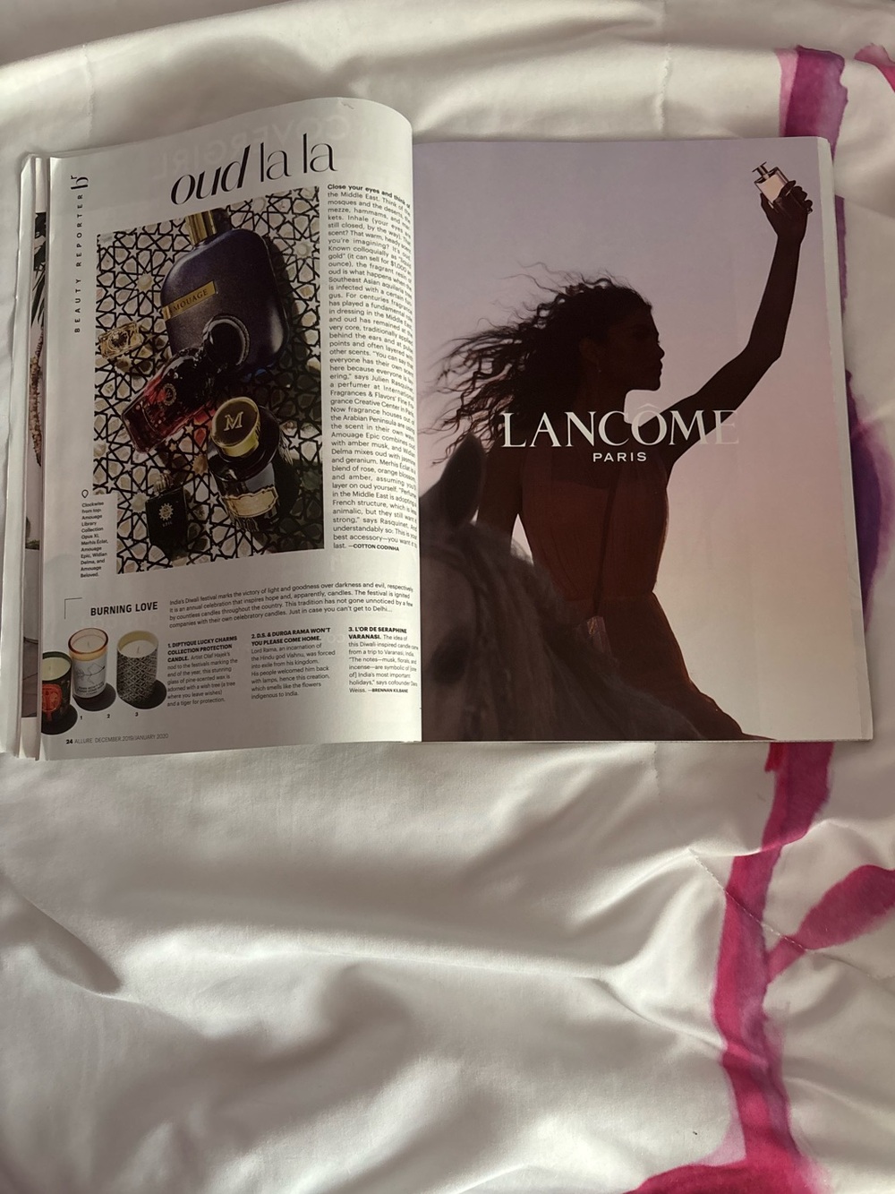 Zendaya for Allure Magazine - Blue & White Cover with Furry Coat - Picture 5 of 16